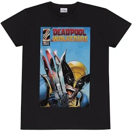 Deadpool & Wolverine Adult Reflection T-Shirt, Men's, Size: Small, Black