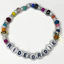 Ride or Die Bracelet / Words Bracelet / Best Friend Gift / Sister Gift / Trendy Bracelet / Cute Jewelry / Custom Bracelet