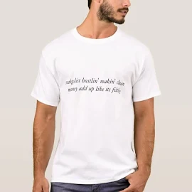 Craigslist Hustlin' T-Shirt, Men's, Size: Adult L, White