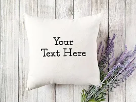 Custom Cushion Cover, Your Text Here, Custom Text Pillow, Personalised Cushion, Personalized Cushion, Custom Text Cushion, Custom Pillow
