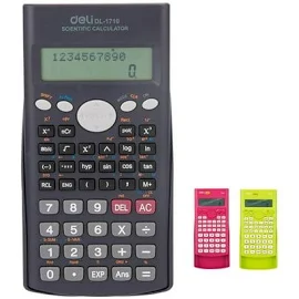 Scientific Calculator,Deli Dl-1701 CE Graphing Calculator Perfect for Beginner and Advanced Courses,Students,Random Color, Size: 16.5, Black