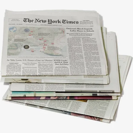 New York Times Newspaper Back Copies Back Copy: BC-04-02-2025