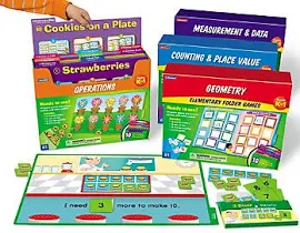 Lakeshore Math Folder Game Libraries - K-Gr. 1 - Complete Set