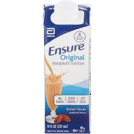 Ensure Original Therapeutic Nutrition Shake Butter Pecan Oral Supplement, 8-oz Carton