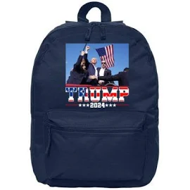 Donald Trump 2024 Survived Shot At Election Rally Usa 16 in Basic Backpack