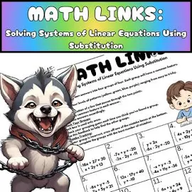 Math Links- Systems of Linear Equations- Substitution (NYT game "Connections")