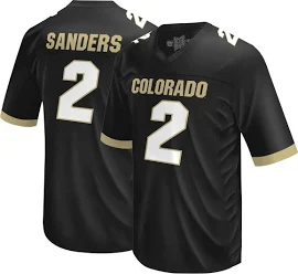 Retro Brand Men's Colorado Buffaloes Shedeur Sanders #2 Black Replica Football Jersey, Medium