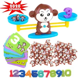 Monkey Balance Math Games for Boys & Girls Math Manipulatives | Fun, Educational Childrens Gift & Kids Learning Toys Stem Toys & Games Ages 3+ (64-