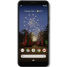 Google - Pixel 3A X-Large with 64gb Memory Cell Phone (Unlocked) - Just Black (G020C)