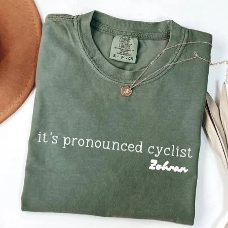 Comfort Colors Mayor Mamdani 2025, Cyclist Zohran Mamdani Signature Shirt, NYC's First Muslim Mayor, Vote Zohran T-shirt