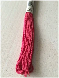 DMC stranded 347 Egyptian Red six strands