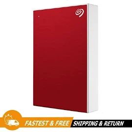 Seagate One Touch Usb 3.0 Pw 1tb 2.5 External Hard Drive, Red