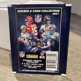 2021 Panini Nfl Sticker And Card Collection Pack