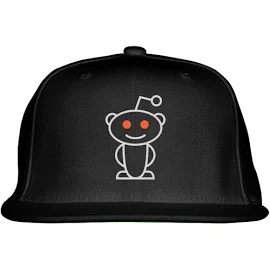 Reddit Snapback Hat Black / One Size