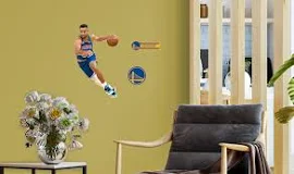 Golden State Warriors: Stephen Curry 2021 Classic Jersey - NBA Removable Adhesive Wall Decal Large