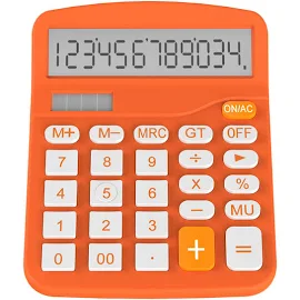 Helect Calculator, Standard Function Calculator (Orange)