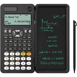 NEWYES Scientific Engineering Calculator with Writing Pad, Upgraded 991es Plus Calculator 417 Functions, with Solar Battery, for Students, Teachers,