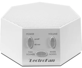 LectroFan White Noise & Fan Sound Machine - White