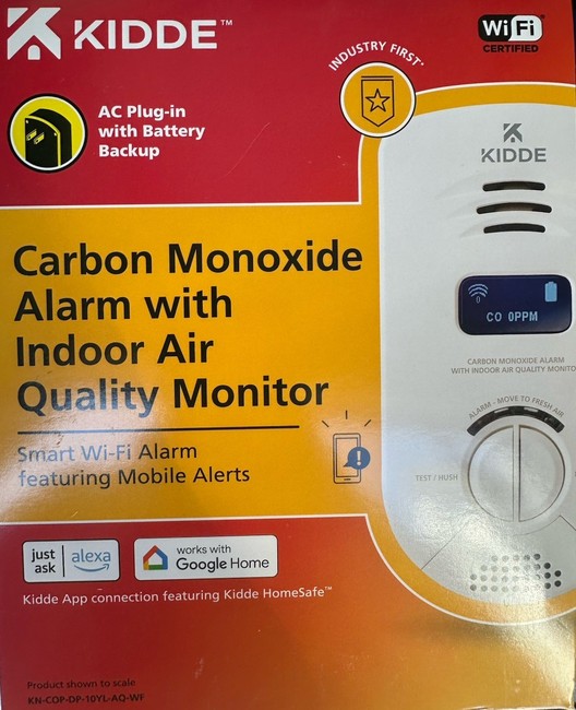 Kidde Plug-In Smart Carbon Monoxide Detector and Indoor Air Quality Monitor